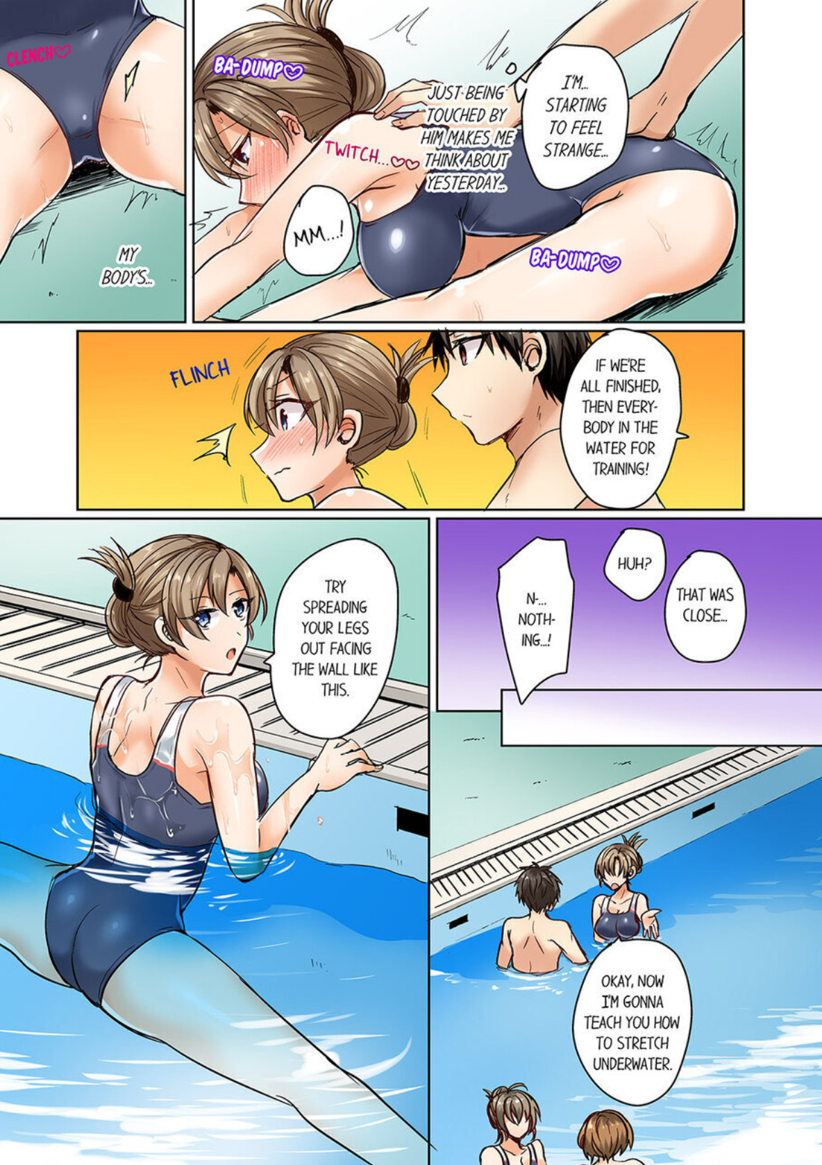 Hentai Manga Comic-My Swimsuit Slipped... And it went in!? A Mixed Synchronized Swimming Club with More Than Just Nip Slips in Store! ~ 1-Read-18